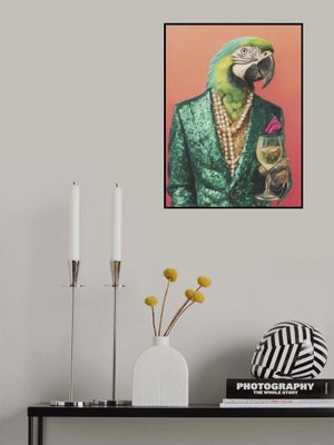 Parrot In Emerald Green Blazer