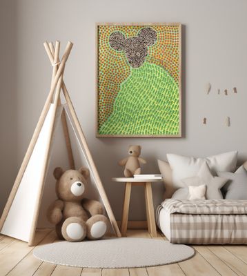 Whimsical Dotted Mouse