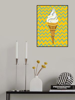 Ice Cream Yellow Zigzag