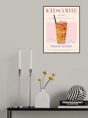 Refreshing Glass of Iced Coffee