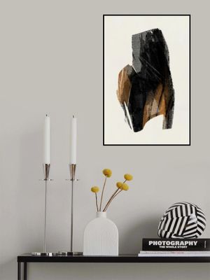 Black Figure On Neutral Background