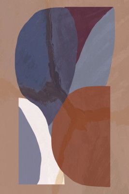 Geometric Shapes In Muted Colorful Tones