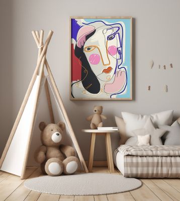 Muse Line Art Portrait