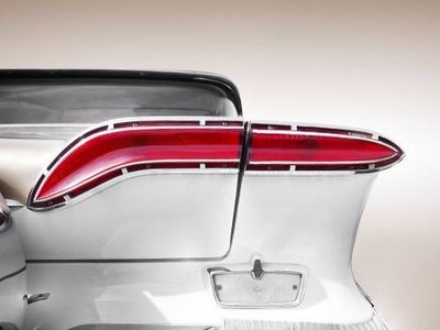US classic car 1958 taillight abstract