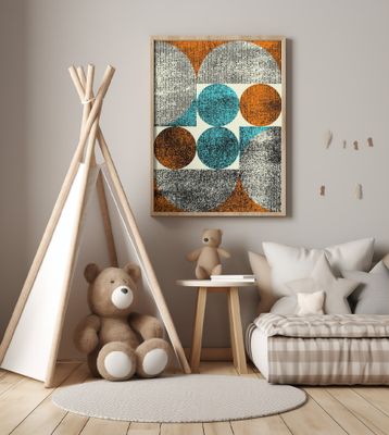 Geometric Pattern Of Overlapping Circles