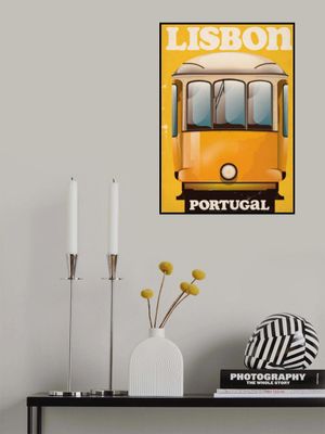 Lisbon Portugal Vintage Travel Poster