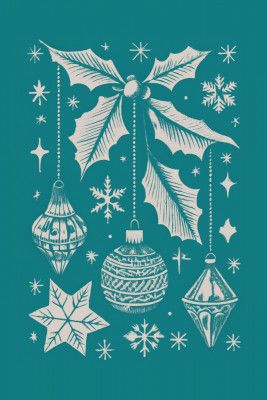 Bells and Baubles: Holiday Ornament Poster
