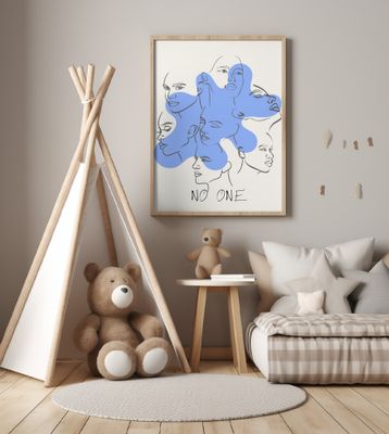 Faces in Blue Silence