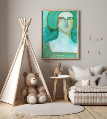 Green Girl Dreaming of the Sea