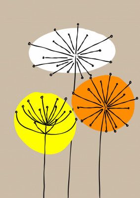 Mid 20th Century Flowers