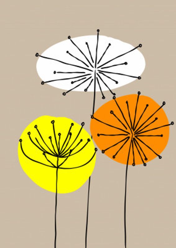 Mid 20th Century Flowers