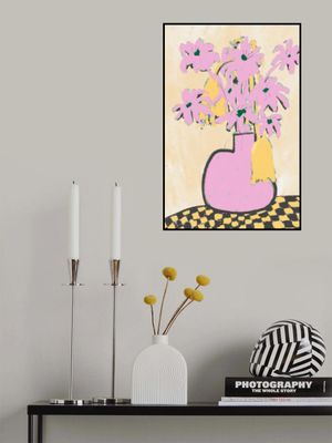 Pink Flowers In A Vase