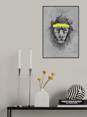 Hipster lion