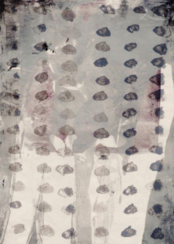 Contemporary Abstract In Grey and Taupe