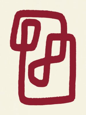 Abstract Red Line Design 02