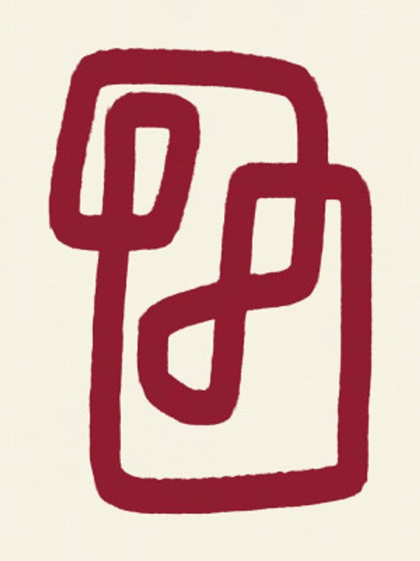 Abstract Red Line Design 02