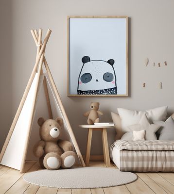 Inky Panda - Simple Boho Kids &amp; baby nursery