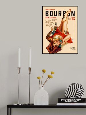 Babes of Bourbon Vol 13 Rum Drinking Pinup Girl Art