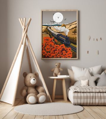 Vintage Steam Locomotive