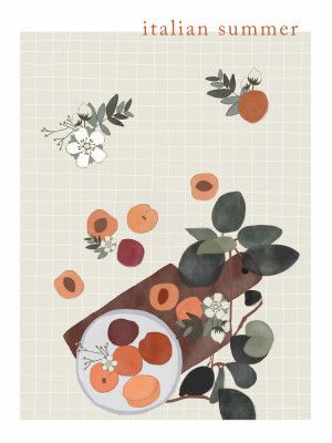 Peaches and Flowers