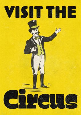 Vintage Visit The Circus Ringmaster