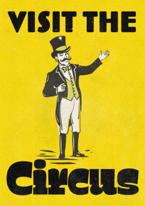 Vintage Visit The Circus Ringmaster
