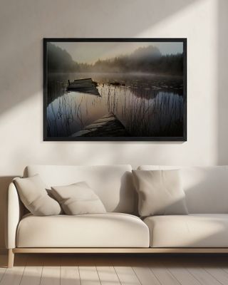 In the misty morning