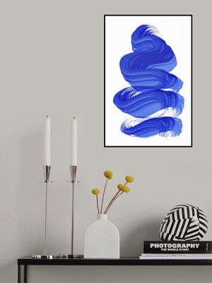 Abstract Blue Paint