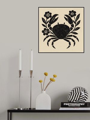 Crab and flowers no 02