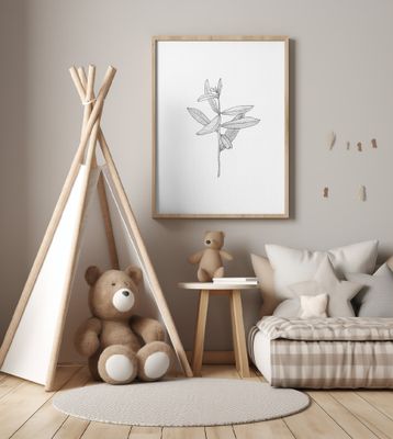 Delicate Leaf Sketch