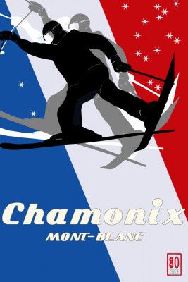 Winter Tourism: Vintage Mont Blanc Camonix