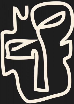 Abstract Line Art  Face