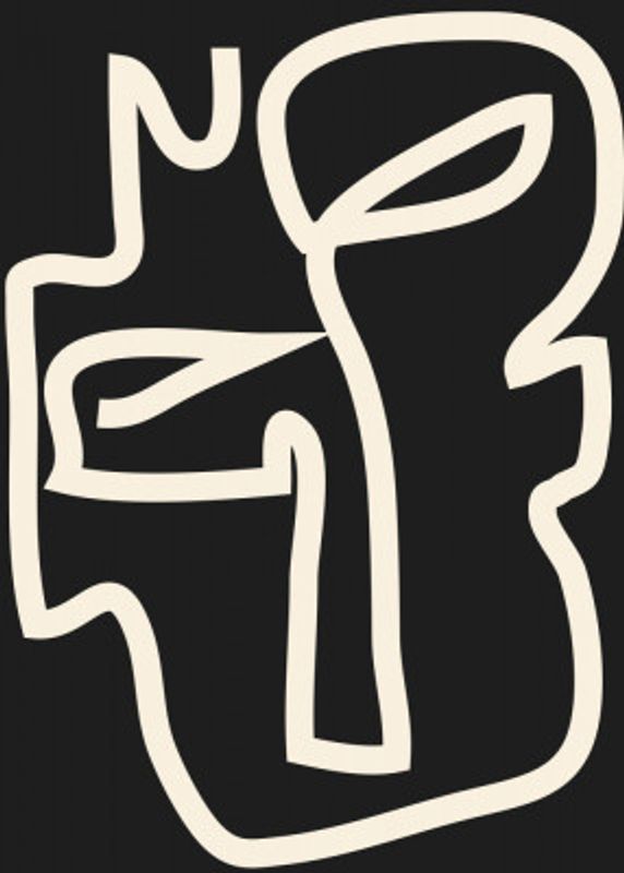 Abstract Line Art  Face