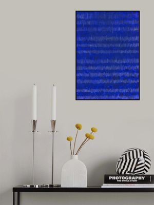 Poetic Lines On Blue