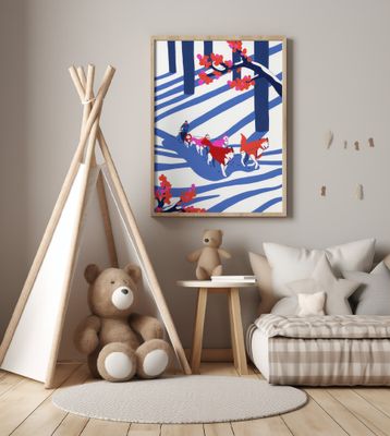 Dog Sled In the Snow