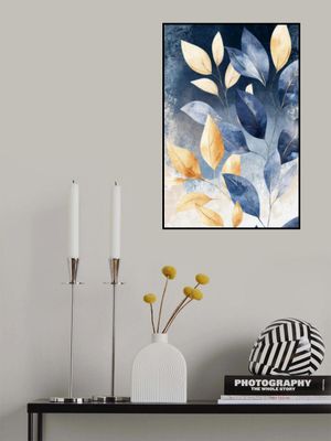 Abstract Leaves in Blue 3