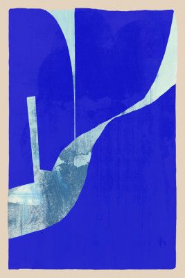 Blue Background With A Dynamic White Curve