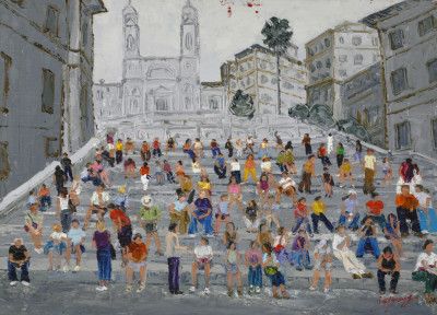 Piazza in Rome Italy