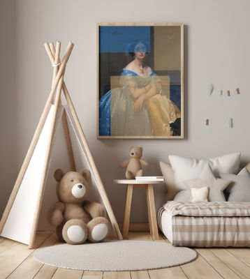 Baroque Portrait Contemporary Collage