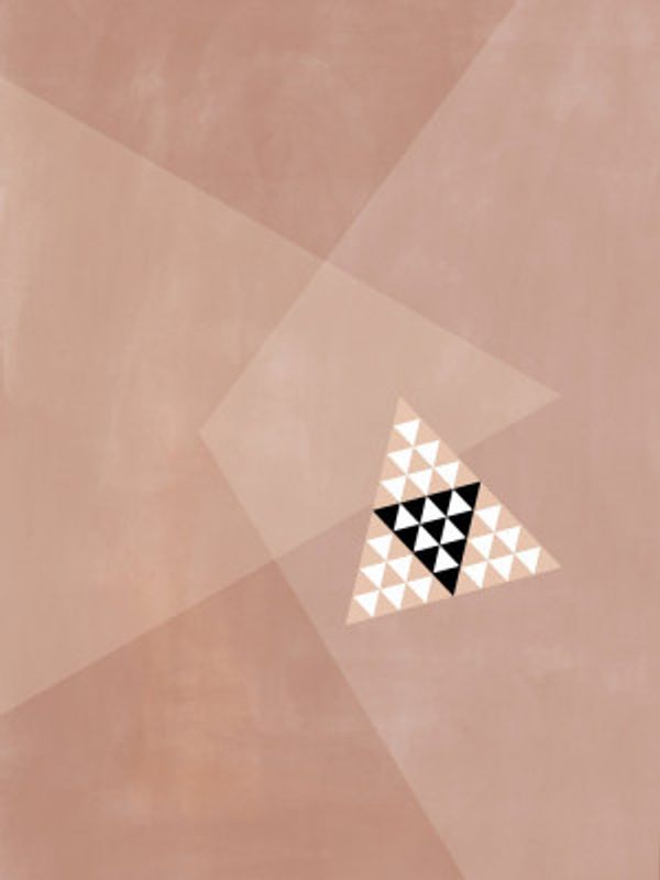 Geometric Design With A Central Triangular Pattern