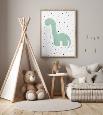 Dinosaur and Dots