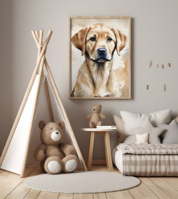 Golden Retriever Aquarell