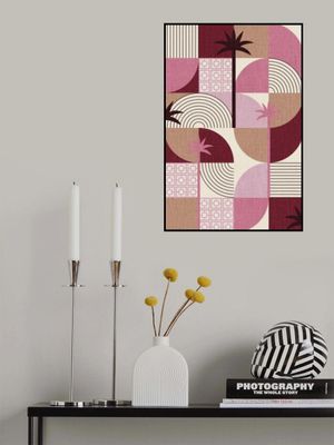 Palm Springs Desert Shapes and Palms Mauve