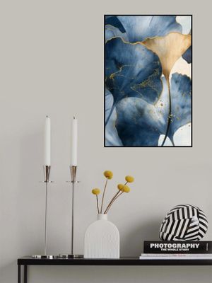 Blue Ginkgo Leaves 1