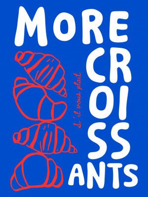 More Croissant - blue/red