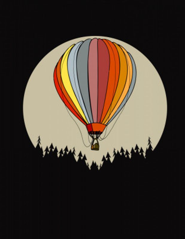 Balloon Over The Forest