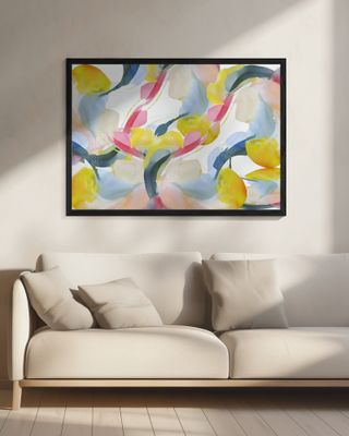 Multi Coloured Abstract Floral