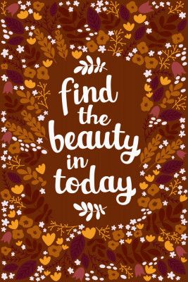 Find the beauty in today