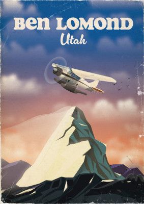 Ben Lamond Utah Travel Poster