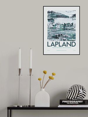 Lapland Landscape Travel Poster